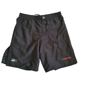 Century MMA Shorts Men 38 Black Martial Arts Kick Boxing Workout Athletic